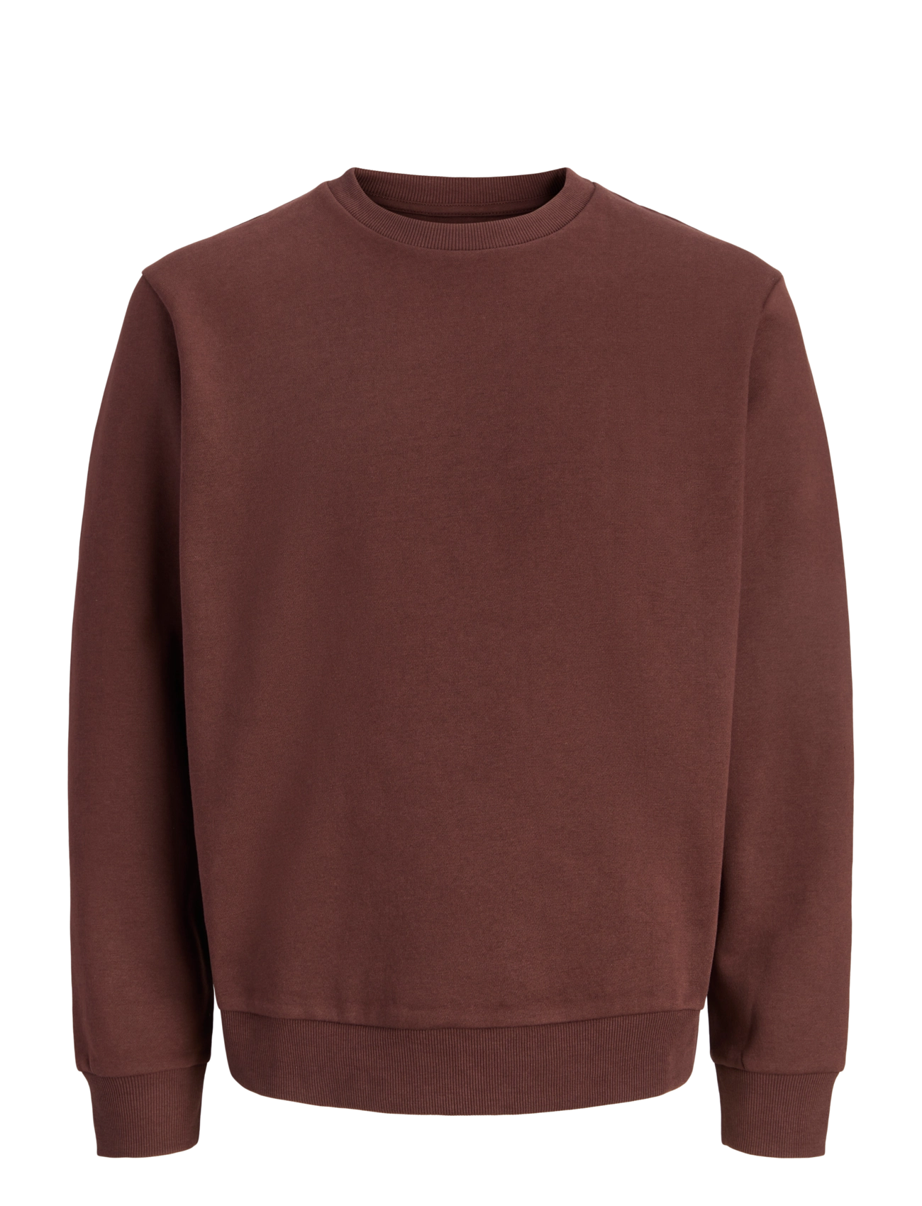 Jack & Jones - JJEBRADLEY SWEAT CREW NOOS - sweatshirts - bitter chocolate - 1