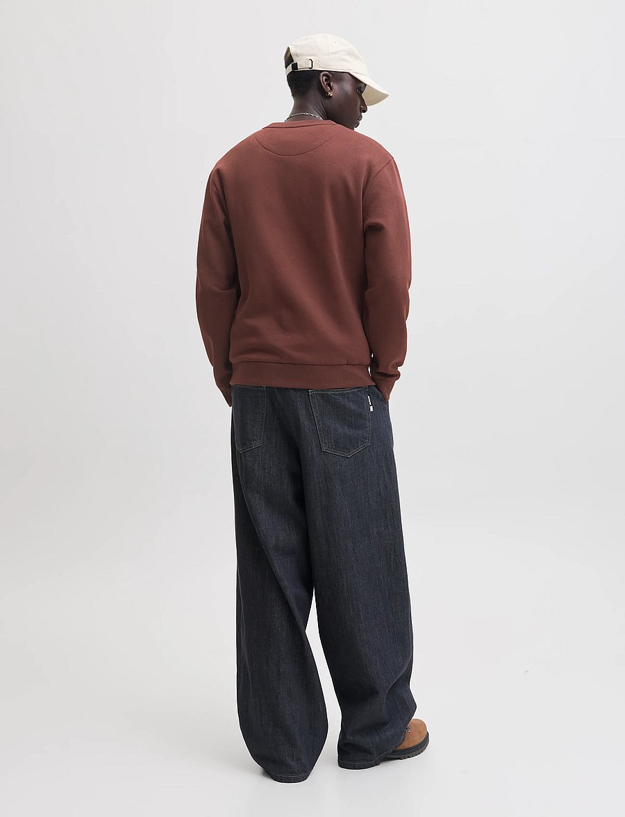 Jack & Jones - JJEBRADLEY SWEAT CREW NOOS - sweatshirts - bitter chocolate - 2