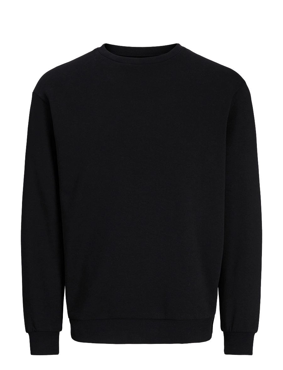 Jack & Jones - JJEBRADLEY SWEAT CREW NOOS - dressipluusid - black - 1