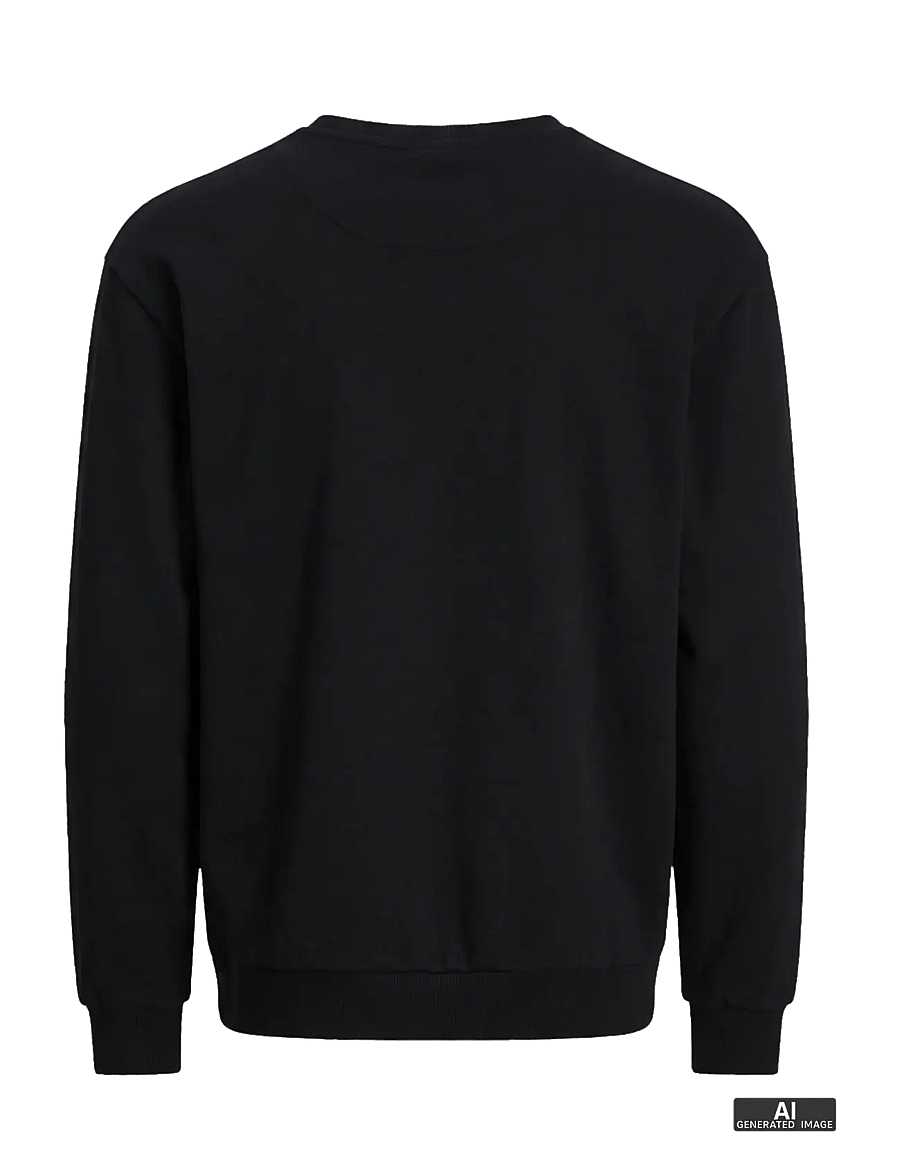 Jack & Jones - JJEBRADLEY SWEAT CREW NOOS - sweatshirts - black - 2
