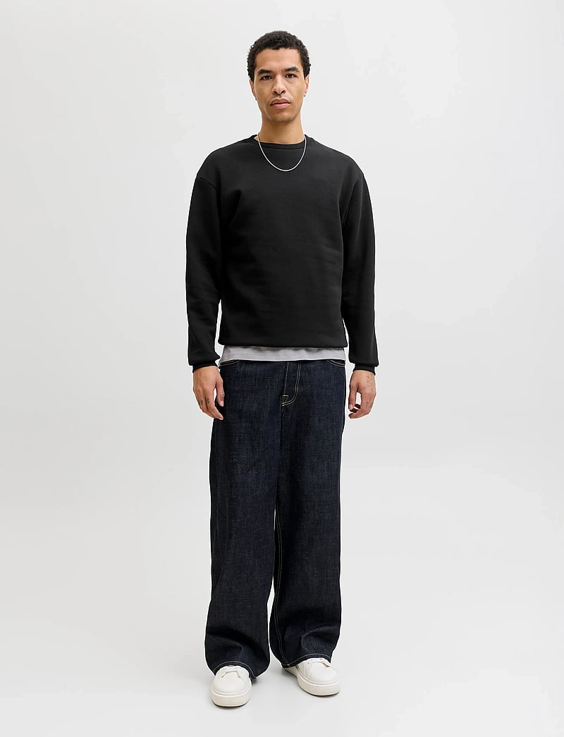 Jack & Jones - JJEBRADLEY SWEAT CREW NOOS - kolleksjoner - black - 0