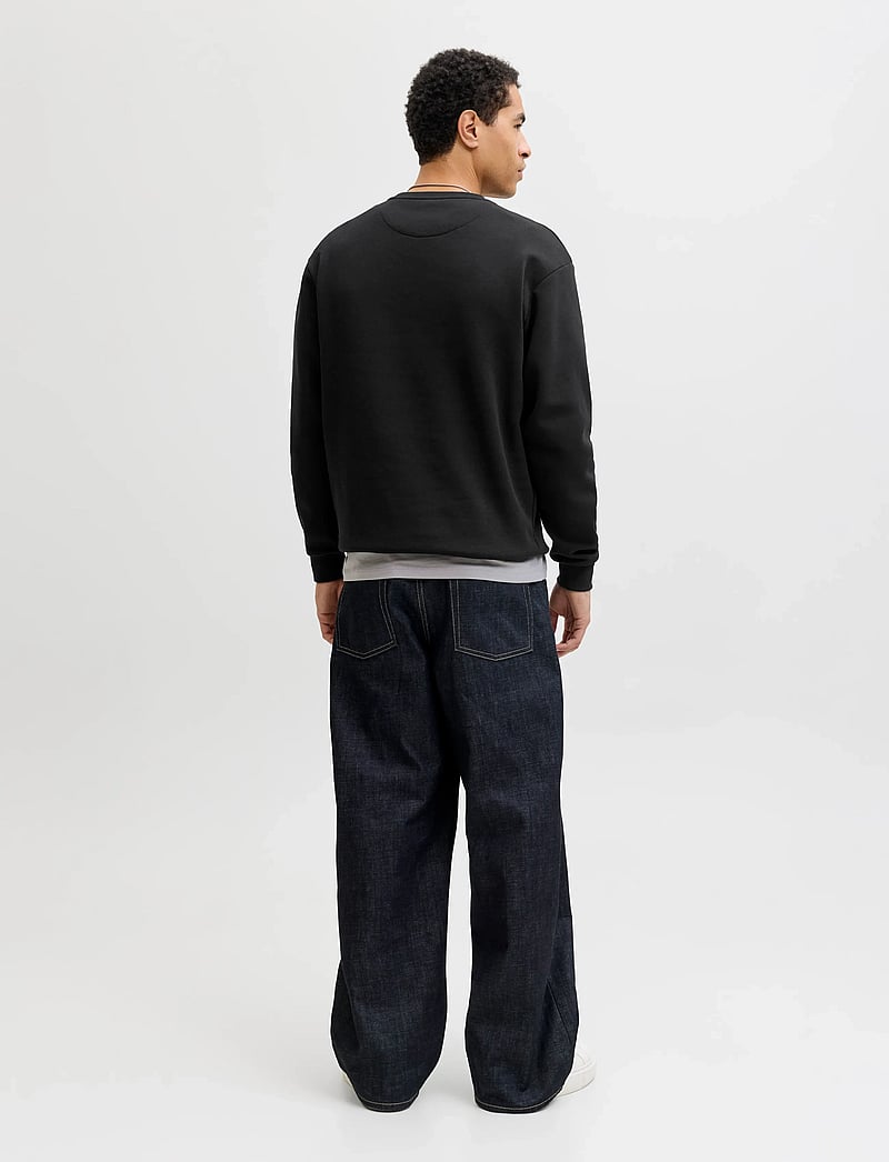 Jack & Jones - JJEBRADLEY SWEAT CREW NOOS - kolleksjoner - black - 2