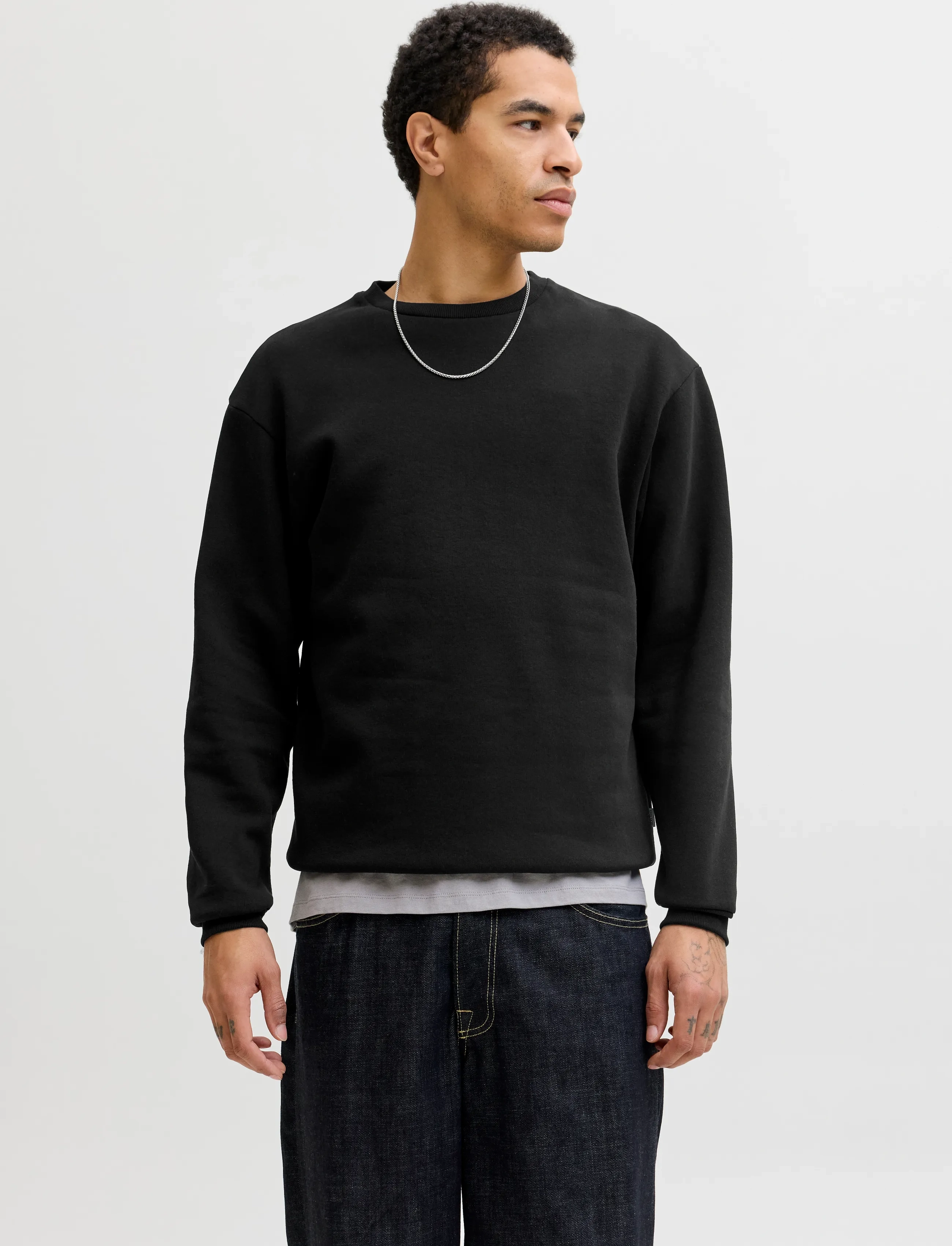 Jack & Jones - JJEBRADLEY SWEAT CREW NOOS - kollektionen - black - 4
