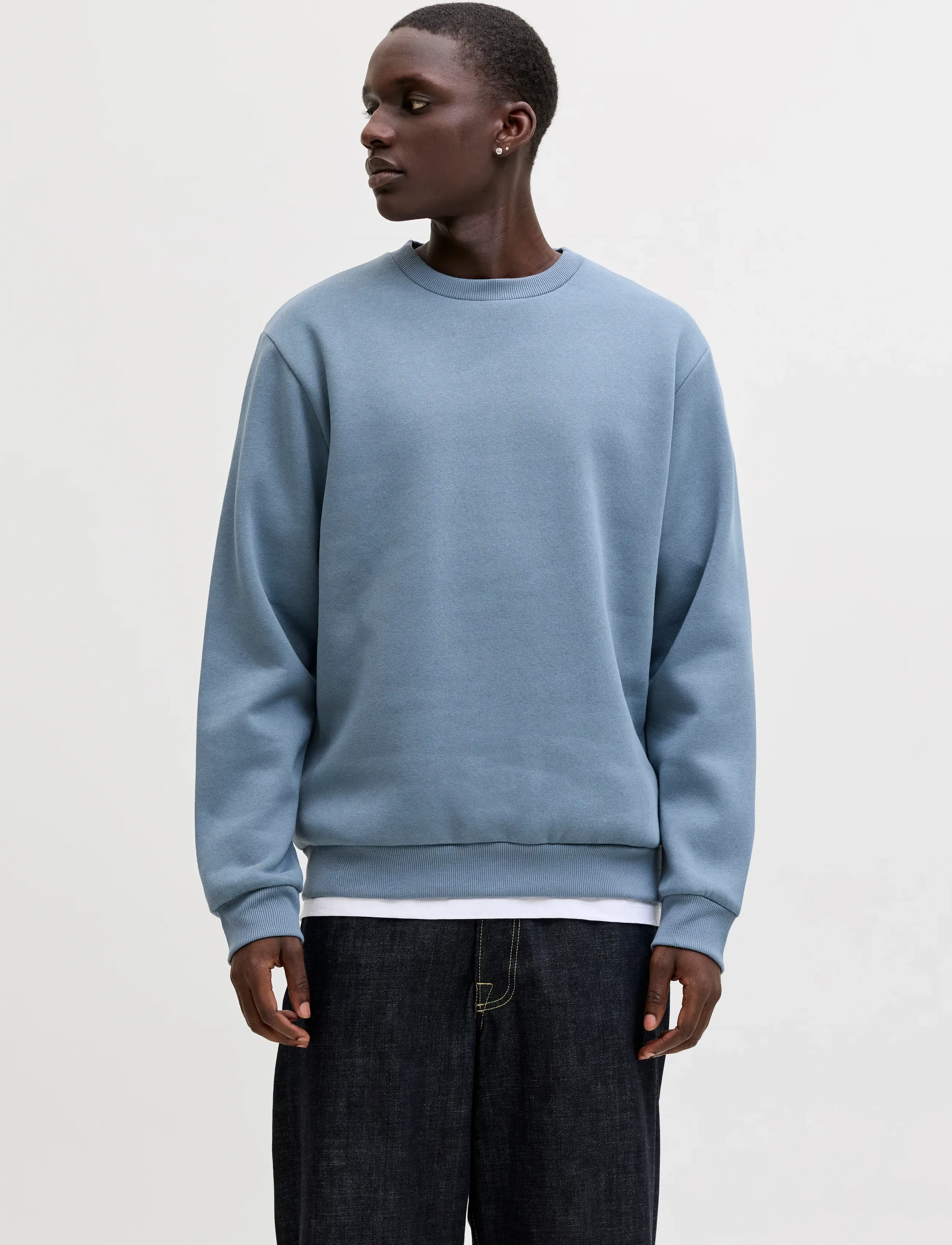 Jack & Jones JJEBRADLEY SWEAT CREW NOOS - Tøj - BLUE MIRAGE / blue