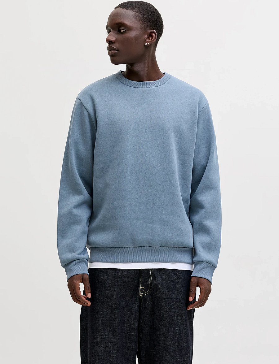 Jack & Jones - JJEBRADLEY SWEAT CREW NOOS - kollektionen - blue mirage - 0