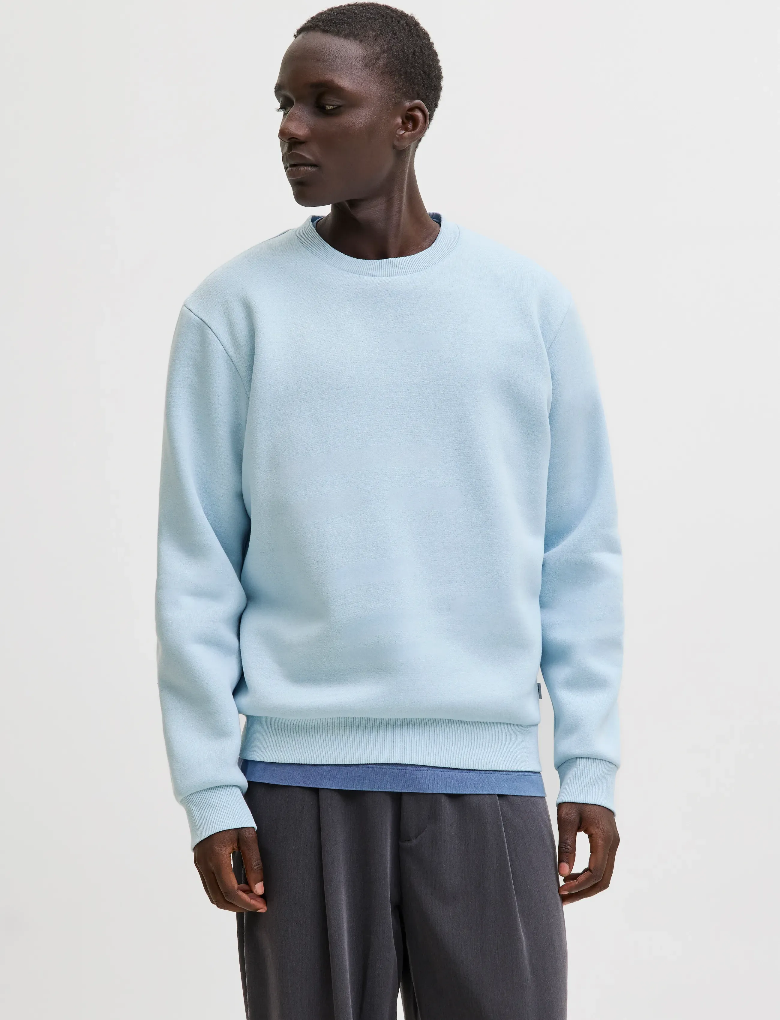 Jack & Jones JJEBRADLEY SWEAT CREW NOOS - Sweatshirts - CELESTIAL BLUE / blue