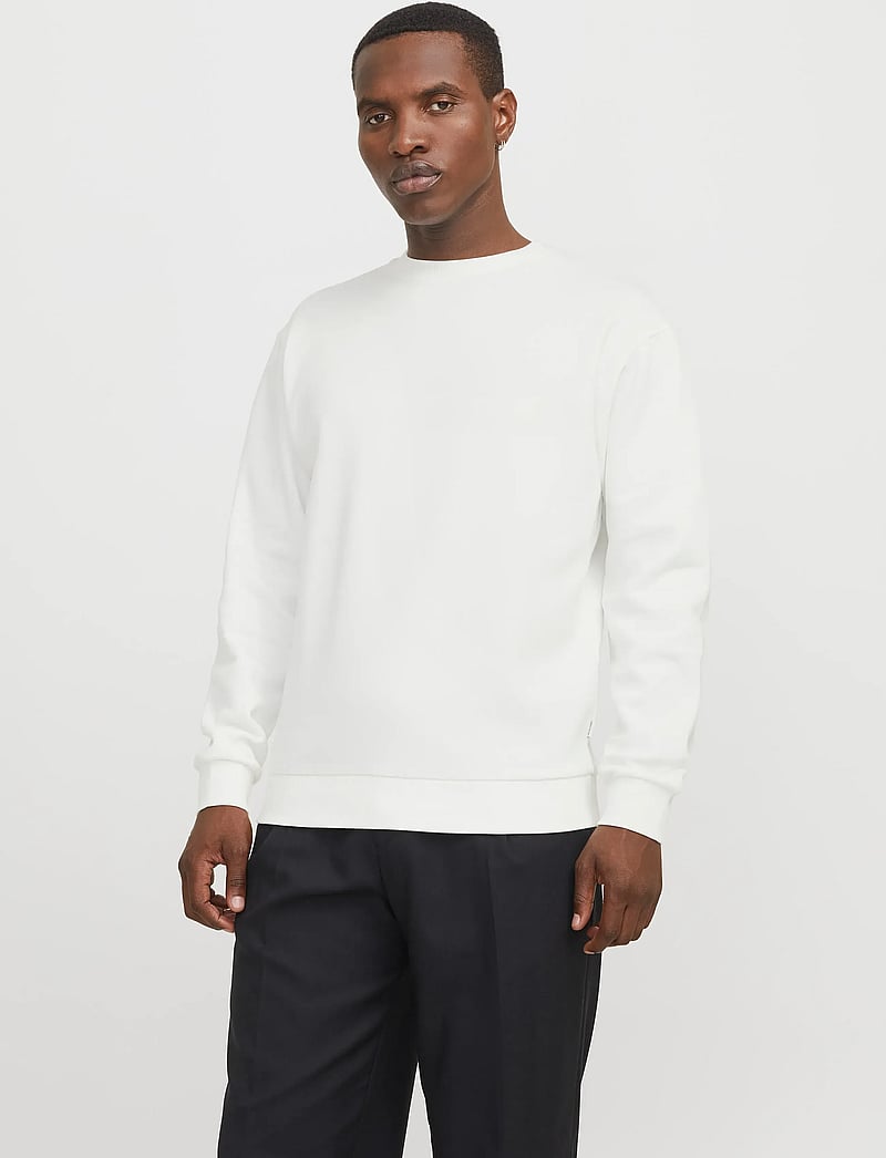Jack & Jones - JJEBRADLEY SWEAT CREW NOOS - kollektioner - cloud dancer - 0
