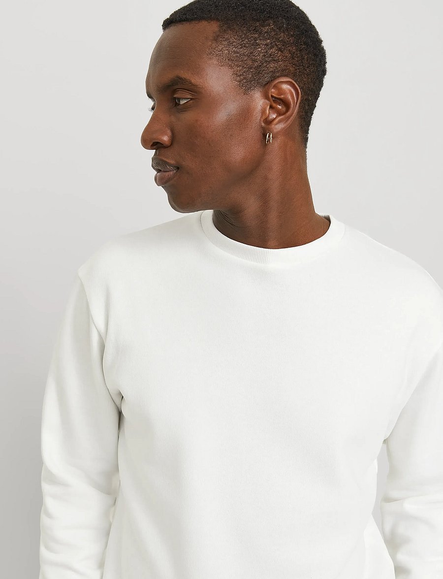 Jack & Jones - JJEBRADLEY SWEAT CREW NOOS - kollektionen - cloud dancer - 4