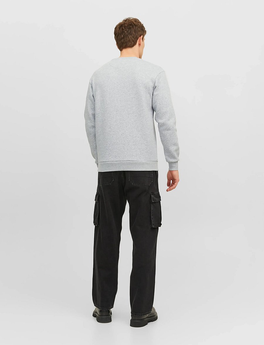Jack & Jones - JJEBRADLEY SWEAT CREW NOOS - kollektioner - light grey melange - 2