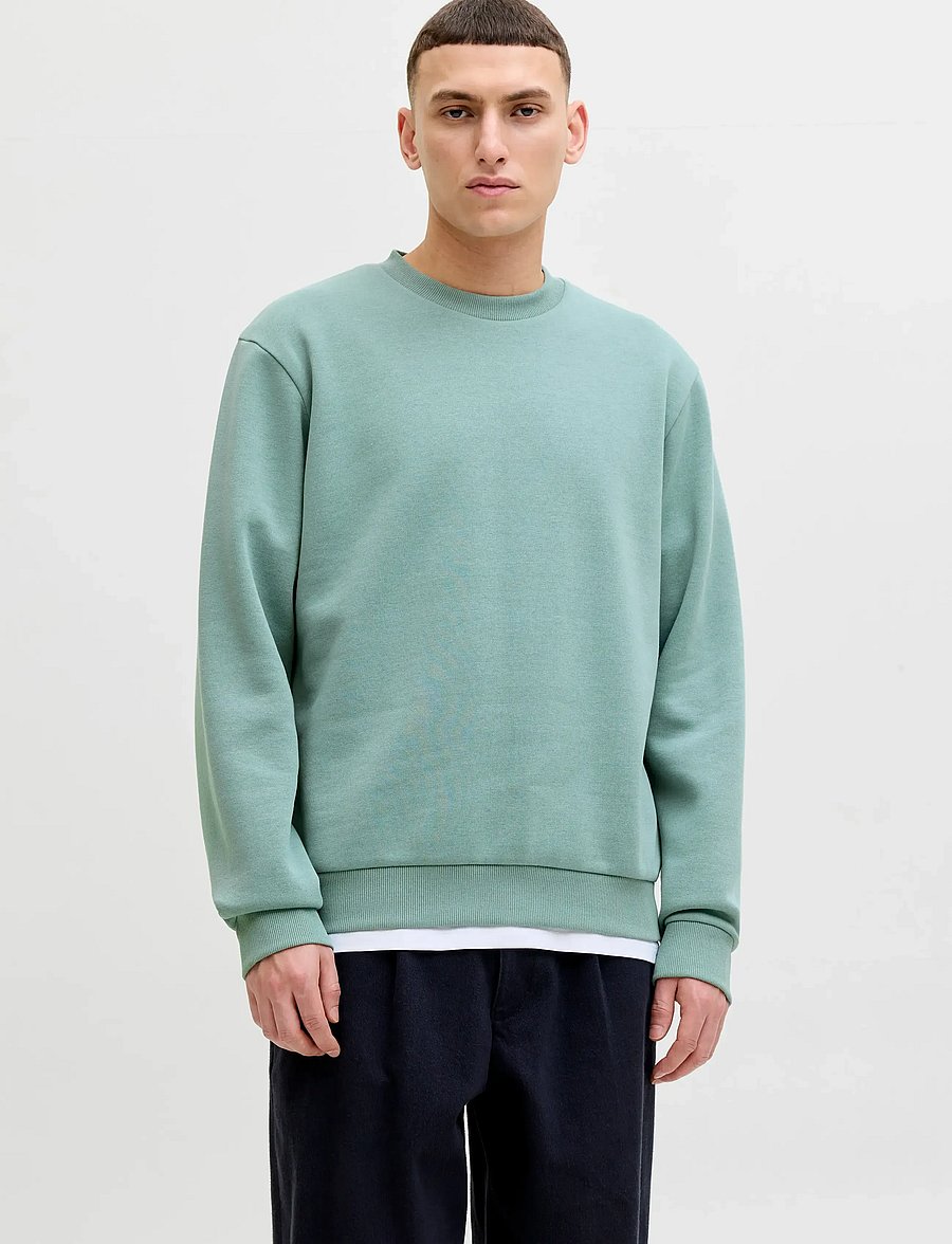 Jack & Jones - JJEBRADLEY SWEAT CREW NOOS - kollektionen - mineral blue - 0
