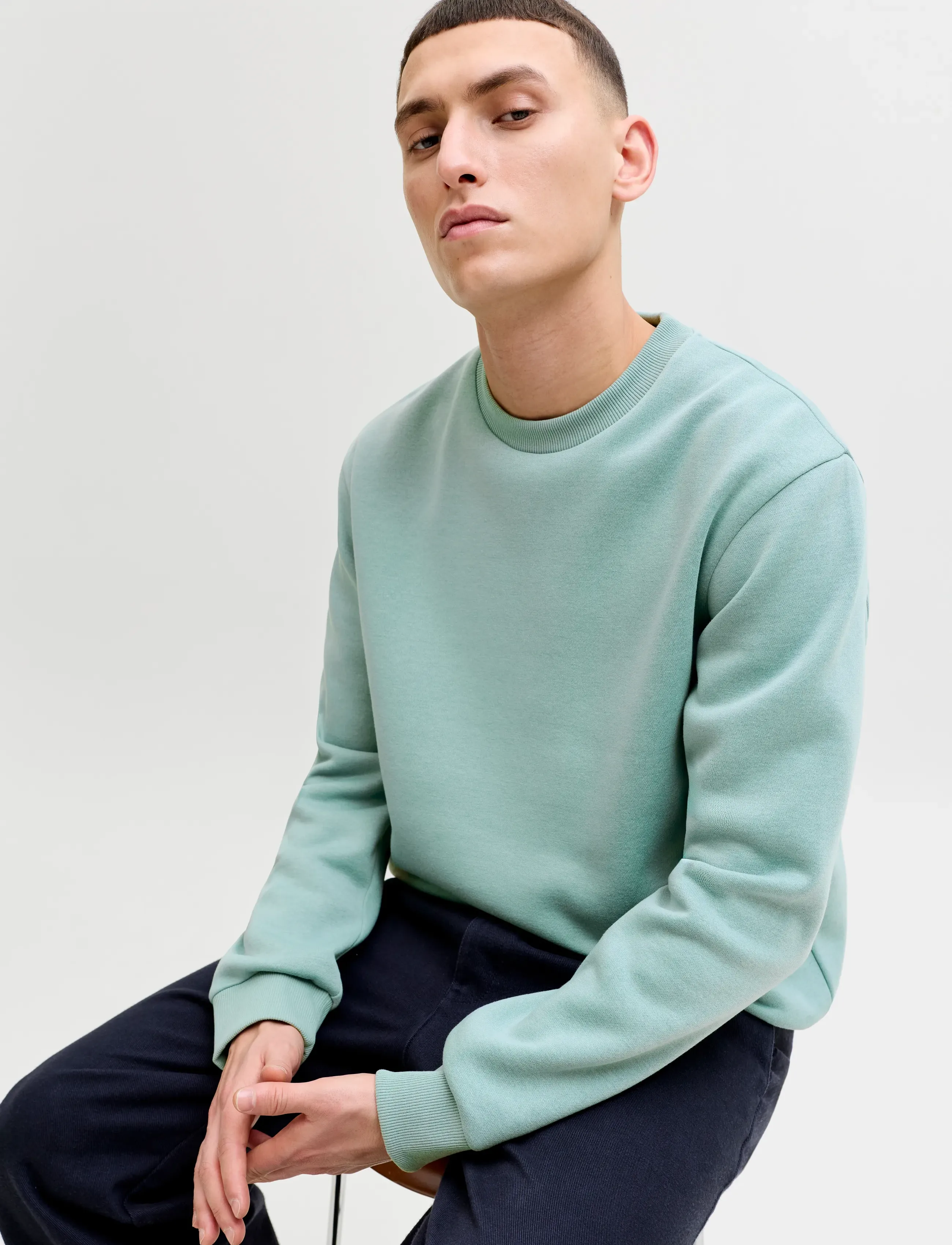 Jack & Jones - JJEBRADLEY SWEAT CREW NOOS - kollektionen - mineral blue - 5