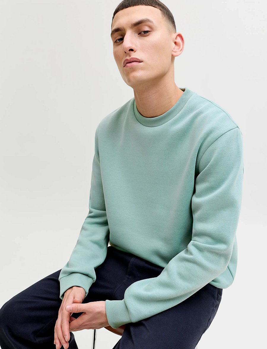 Jack & Jones - JJEBRADLEY SWEAT CREW NOOS - kollektionen - mineral blue - 5