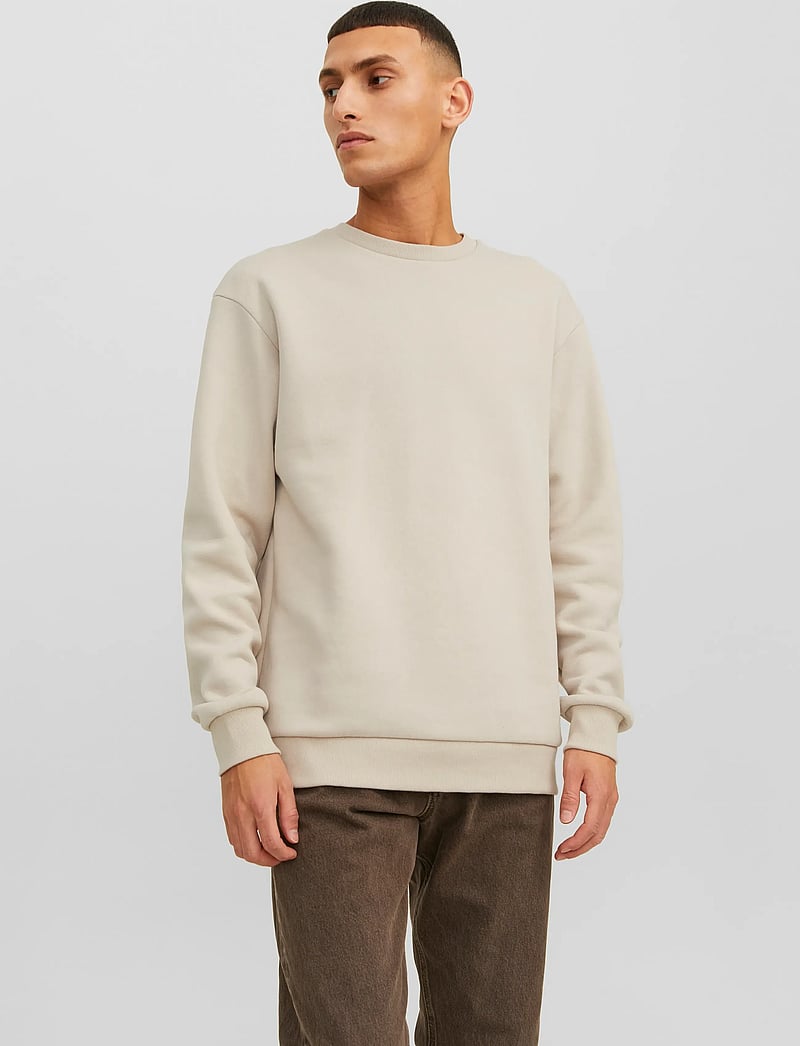 Jack & Jones - JJEBRADLEY SWEAT CREW NOOS - kollektioner - moonbeam - 0
