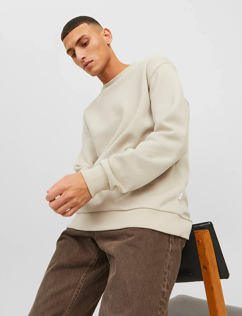 Jack & Jones - JJEBRADLEY SWEAT CREW NOOS - kollektioner - moonbeam - 3