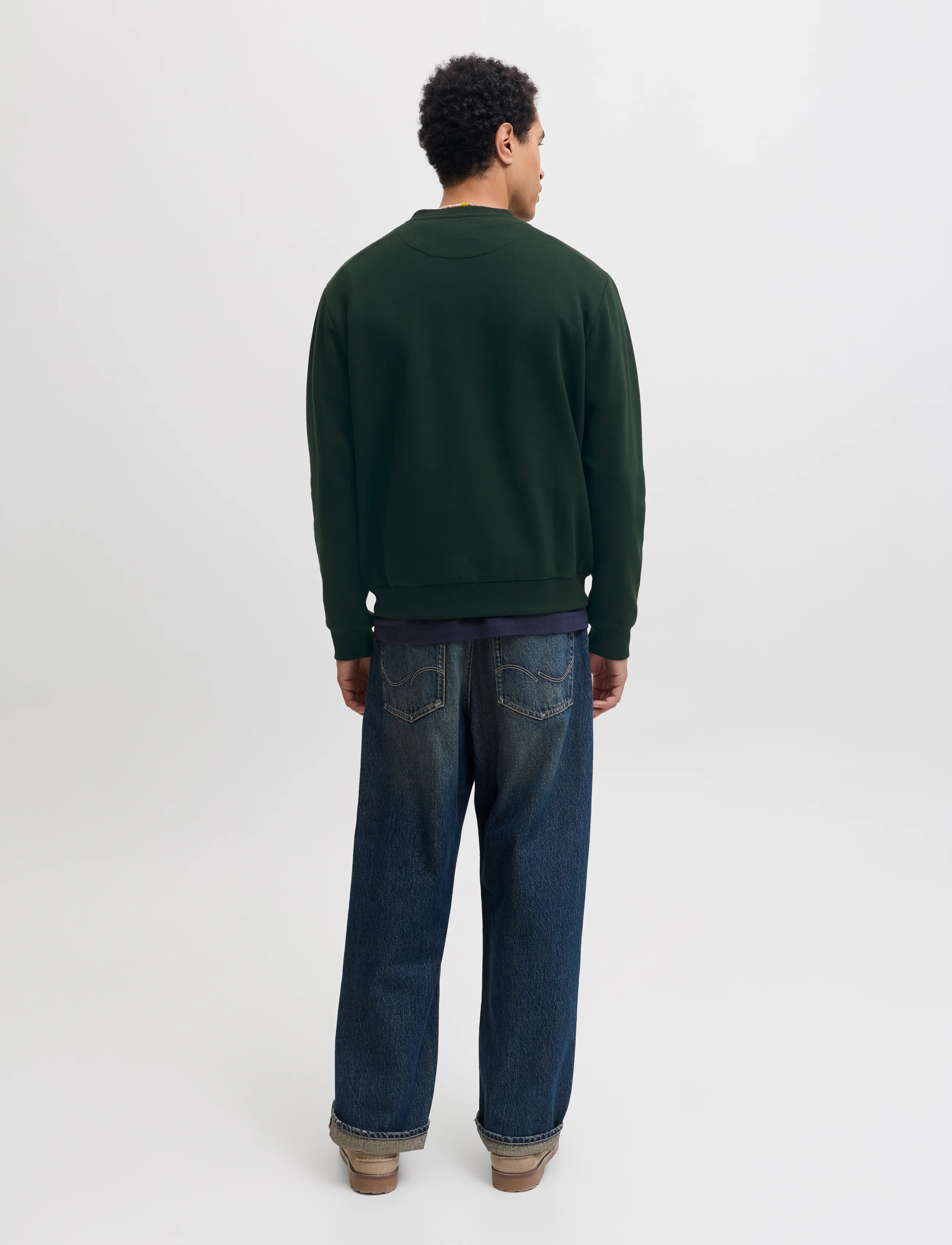 Jack & Jones - JJEBRADLEY SWEAT CREW NOOS - sweatshirts - scarab - 2