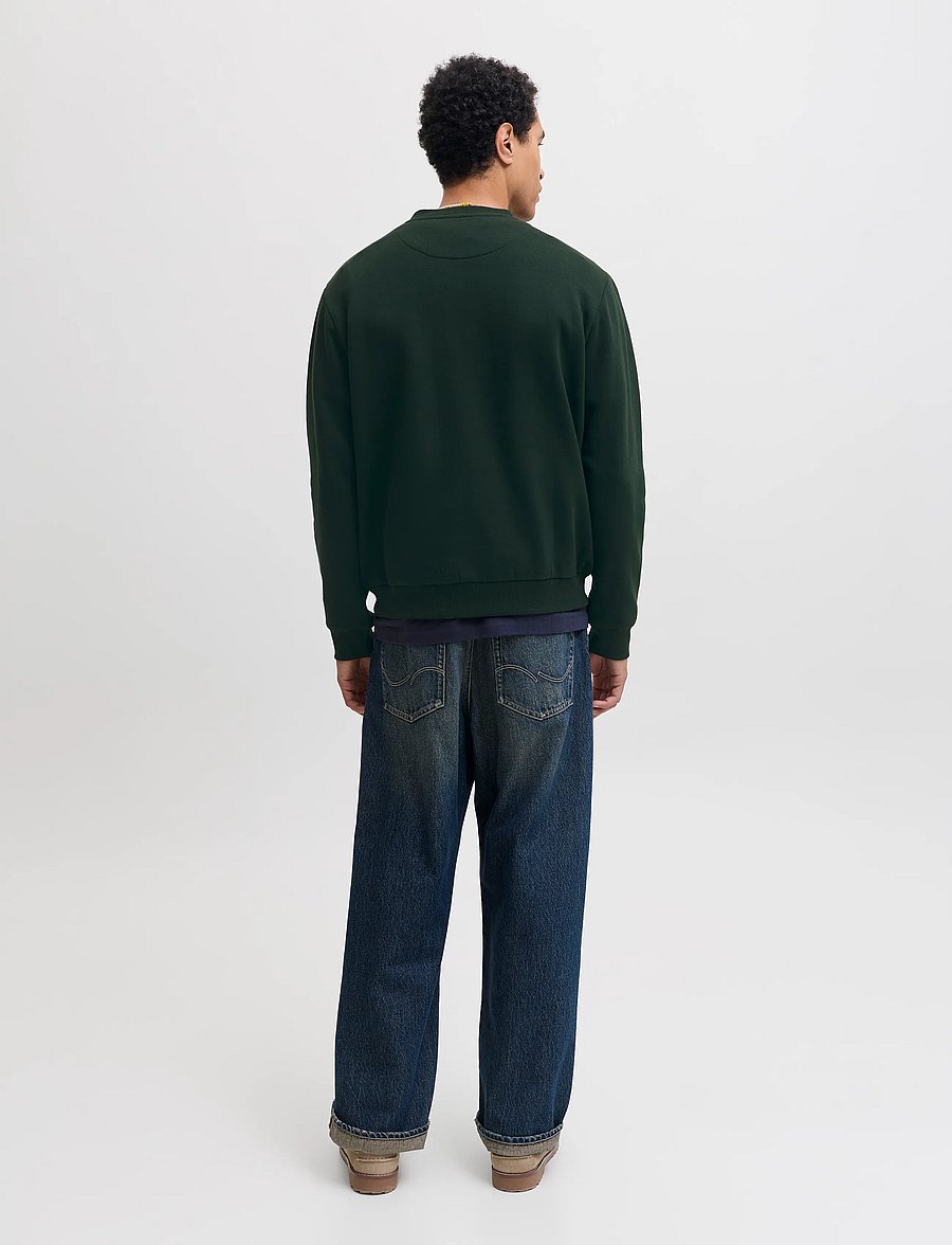 Jack & Jones - JJEBRADLEY SWEAT CREW NOOS - sweatshirts - scarab - 2