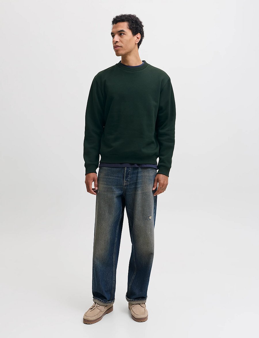 Jack & Jones - JJEBRADLEY SWEAT CREW NOOS - sweatshirts - scarab - 3