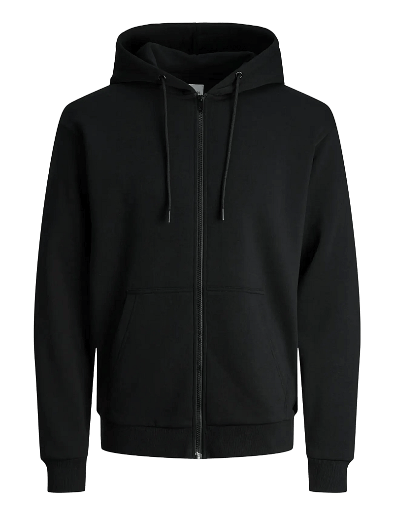 Jack & Jones - JJEBRADLEY SWEAT ZIP HOOD NOOS - hoodies - black - 1