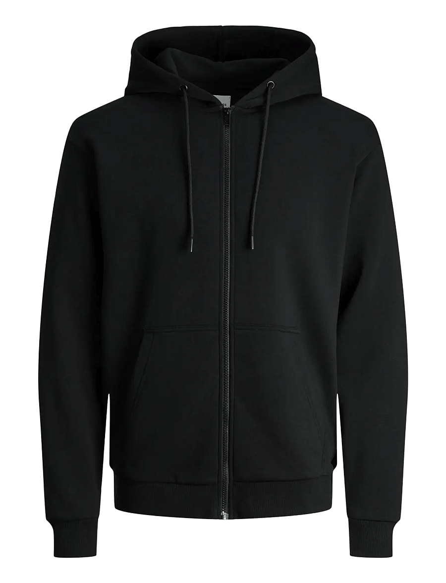 Jack & Jones - JJEBRADLEY SWEAT ZIP HOOD NOOS - hættetrøjer - black - 1