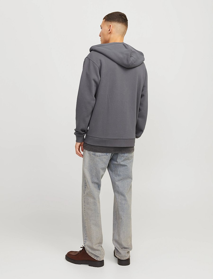 Jack & Jones - JJEBRADLEY SWEAT ZIP HOOD NOOS - hættetrøjer - castlerock - 3