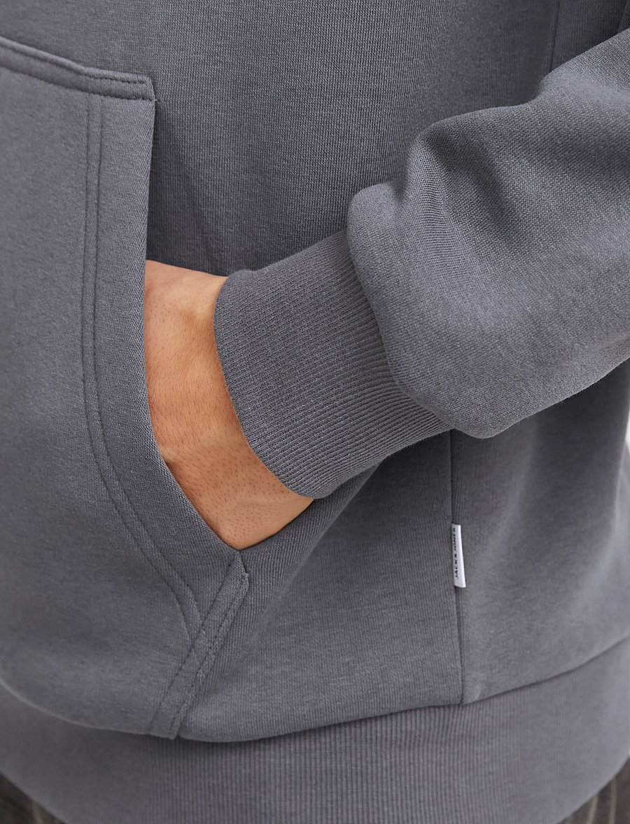 Jack & Jones - JJEBRADLEY SWEAT ZIP HOOD NOOS - hættetrøjer - castlerock - 5