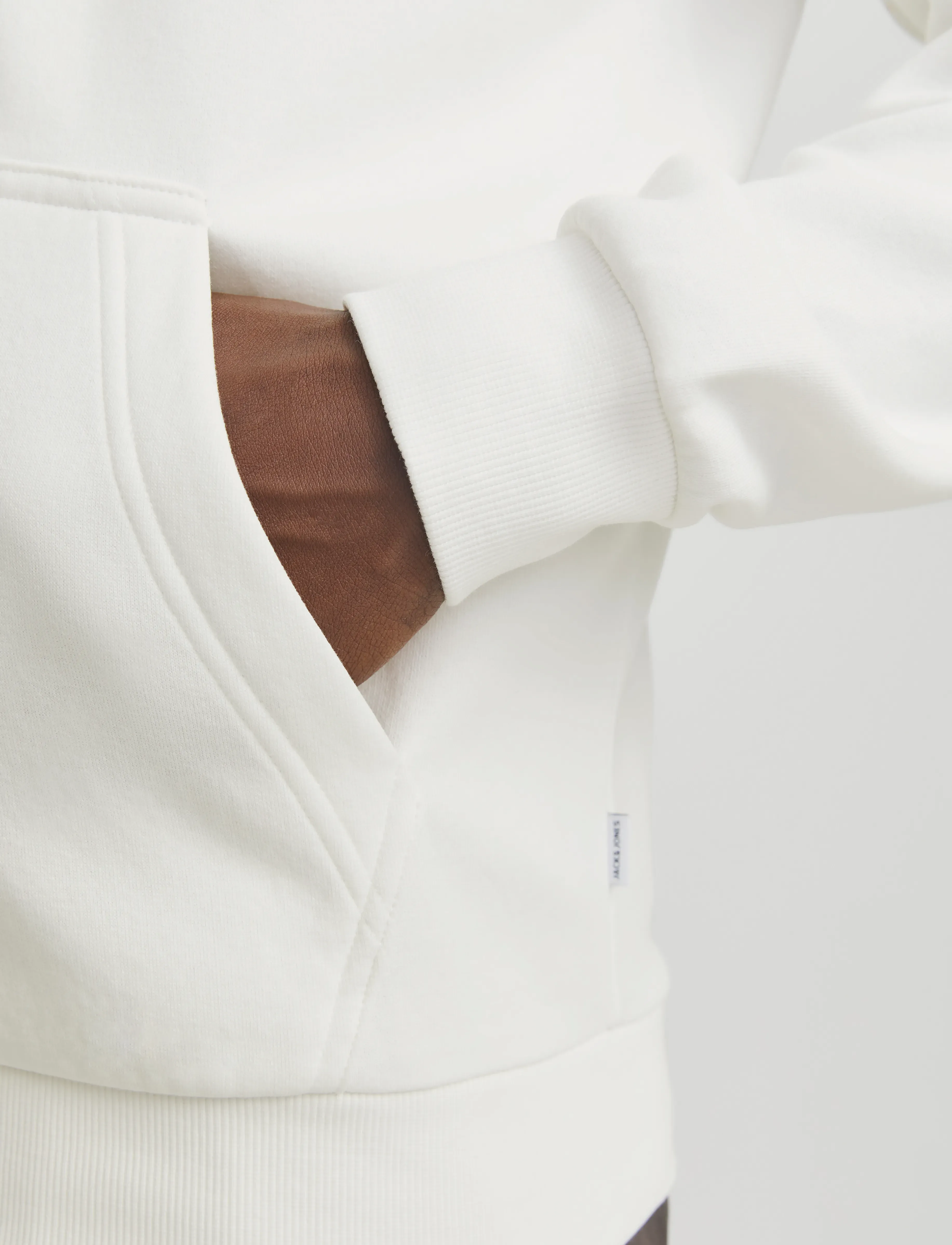 Jack & Jones - JJEBRADLEY SWEAT ZIP HOOD NOOS - hættetrøjer - cloud dancer - 4