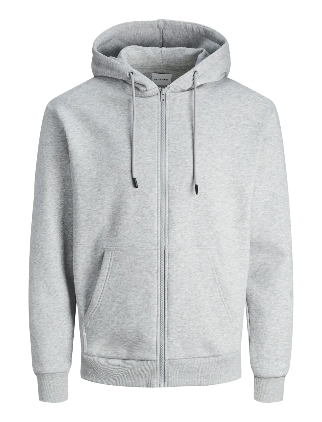 Jack & Jones JJEBRADLEY SWEAT ZIP HOOD NOOS - Sweatshirts & hættetrøjer - LIGHT GREY MELANGE / grey