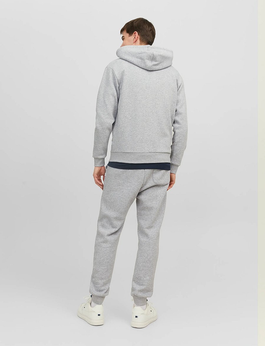 Jack & Jones - JJEBRADLEY SWEAT ZIP HOOD NOOS - kapuzenpullover - light grey melange - 3