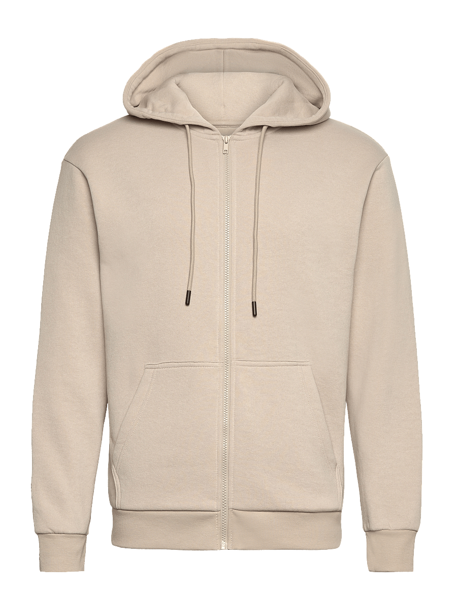Jack & Jones - JJEBRADLEY SWEAT ZIP HOOD NOOS - hættetrøjer - moonbeam - 1