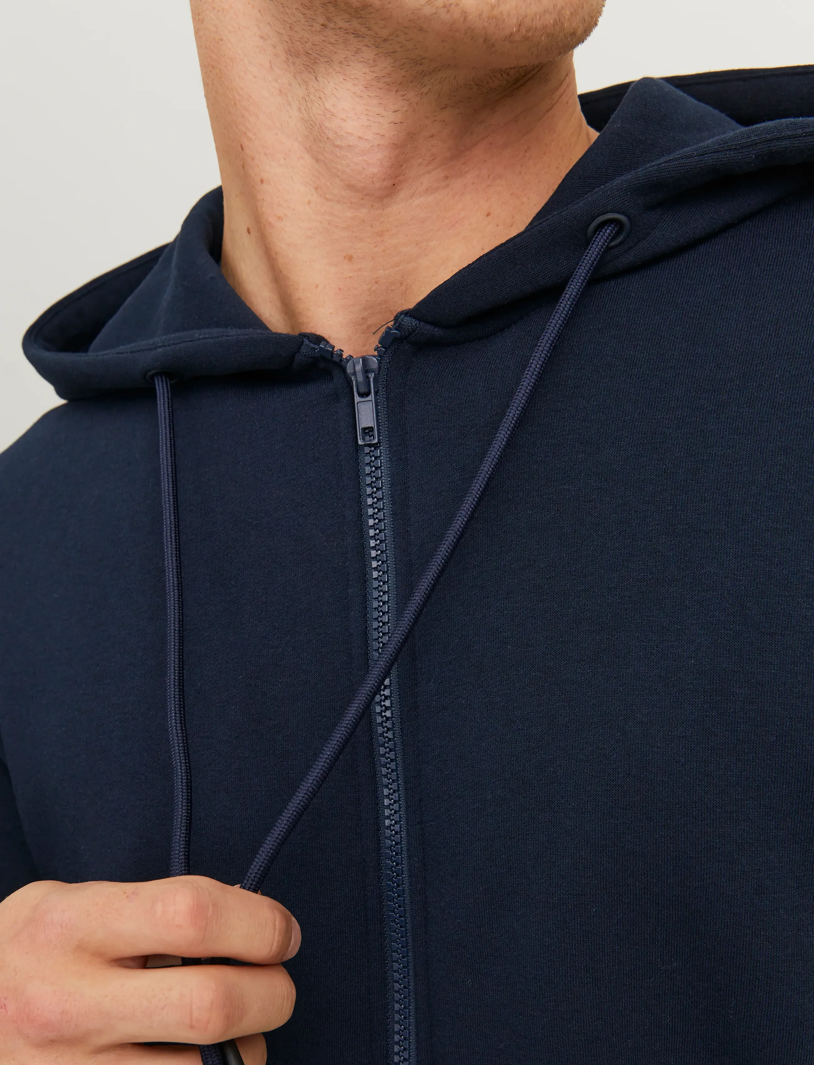 Jack & Jones - JJEBRADLEY SWEAT ZIP HOOD NOOS - hættetrøjer - navy blazer - 5