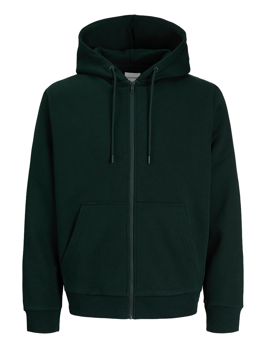 Jack & Jones - JJEBRADLEY SWEAT ZIP HOOD NOOS - hoodies - scarab - 0