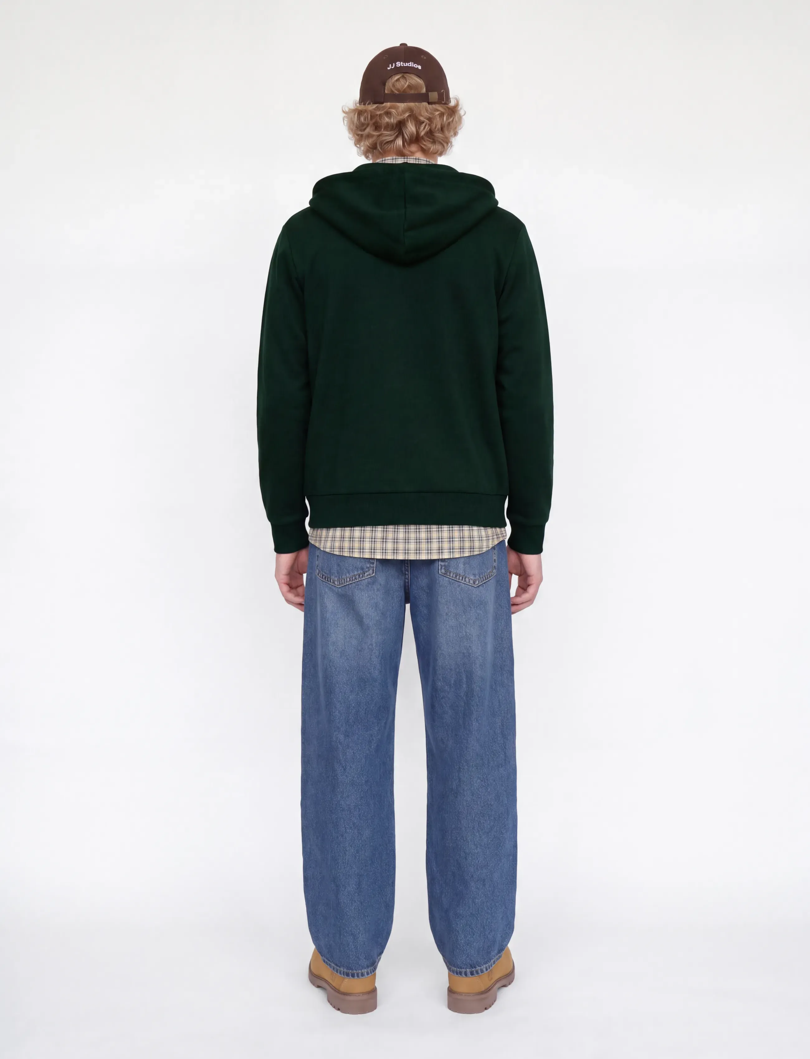 Jack & Jones - JJEBRADLEY SWEAT ZIP HOOD NOOS - kapuutsiga pusad - scarab - 2