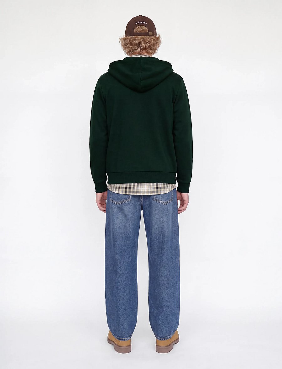 Jack & Jones - JJEBRADLEY SWEAT ZIP HOOD NOOS - kapuutsiga pusad - scarab - 2