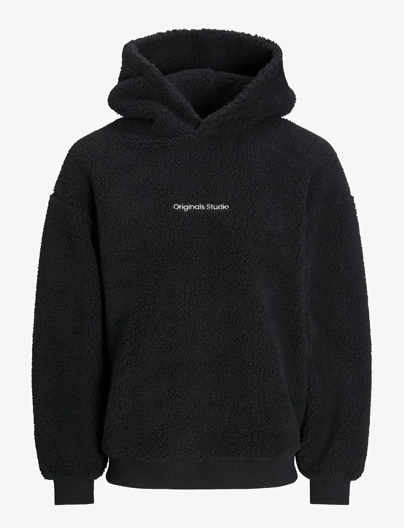 Jack & Jones - JORVESTERBRO TEDDY SWEAT HOOD SN - fleece-pullover - black - 1