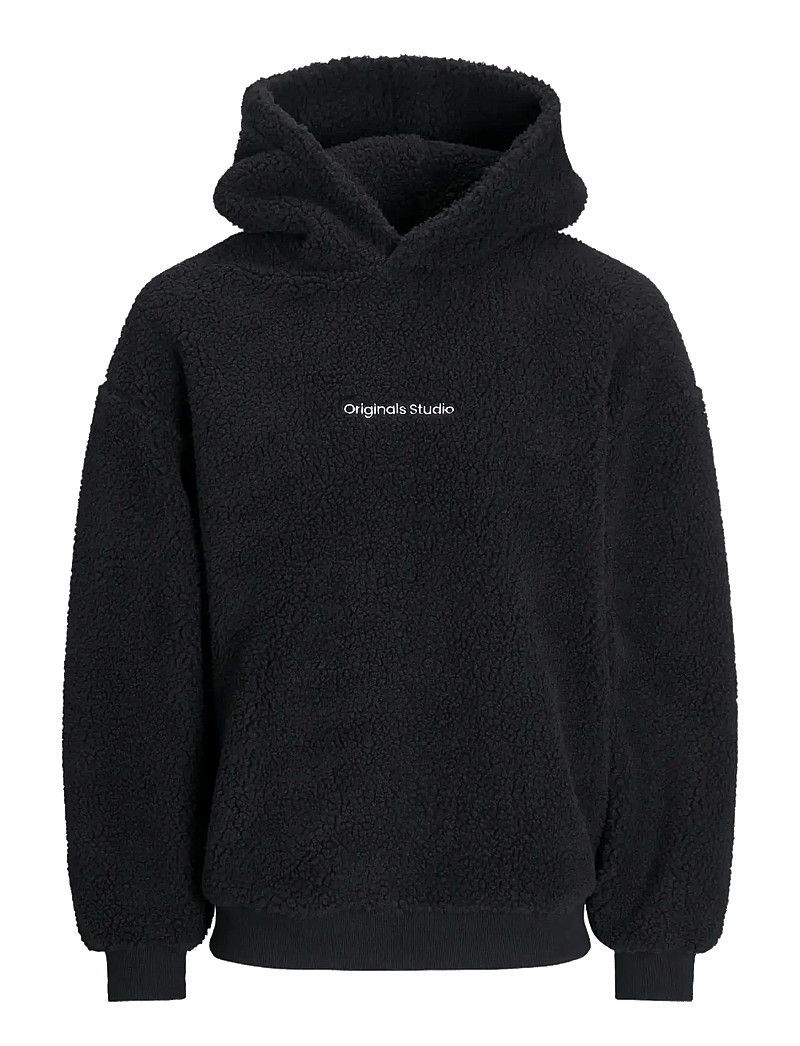 Jack & Jones - JORVESTERBRO TEDDY SWEAT HOOD SN - fleece-pullover - black - 1