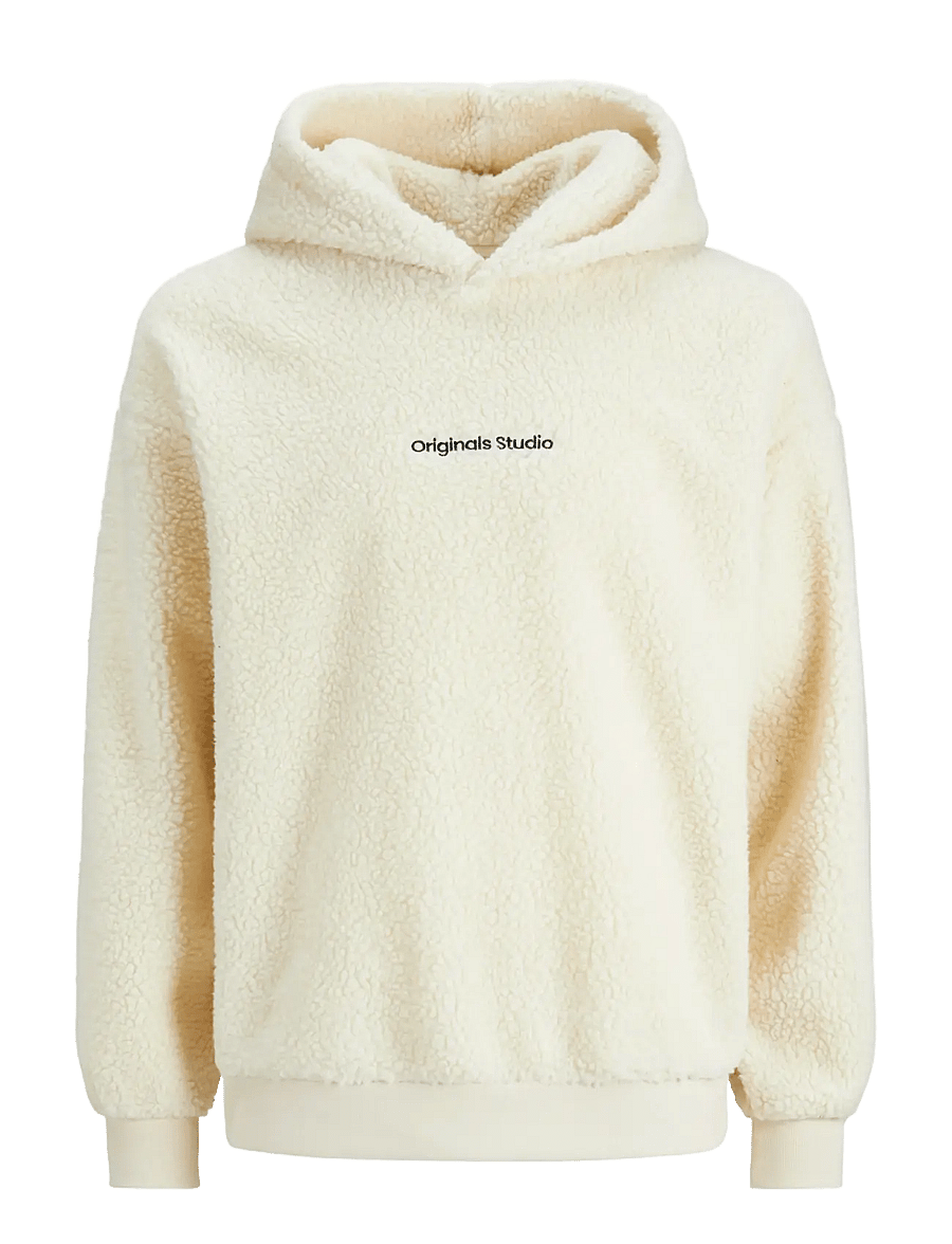 Jack & Jones - JORVESTERBRO TEDDY SWEAT HOOD SN - pulls en tissu peluche - oatmeal - 1