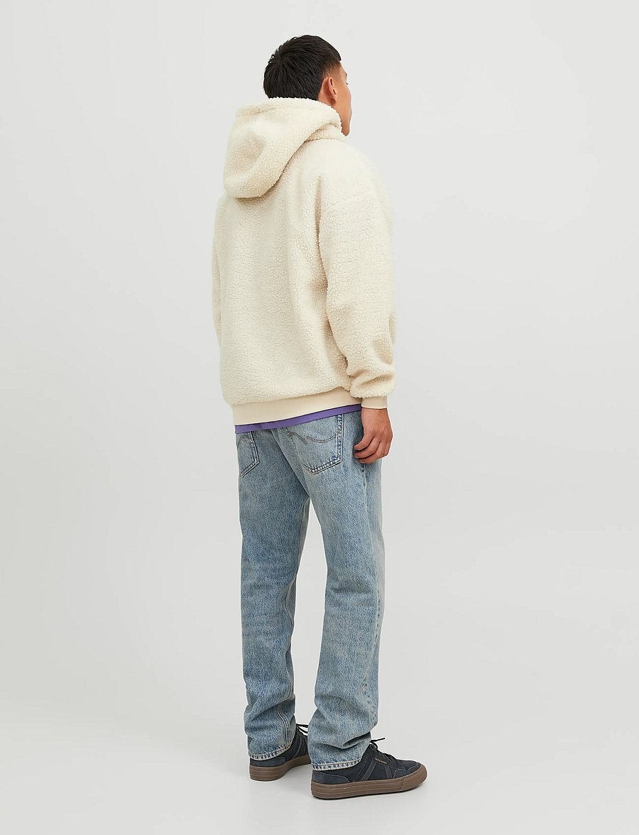 Jack & Jones - JORVESTERBRO TEDDY SWEAT HOOD SN - pulls en tissu peluche - oatmeal - 3