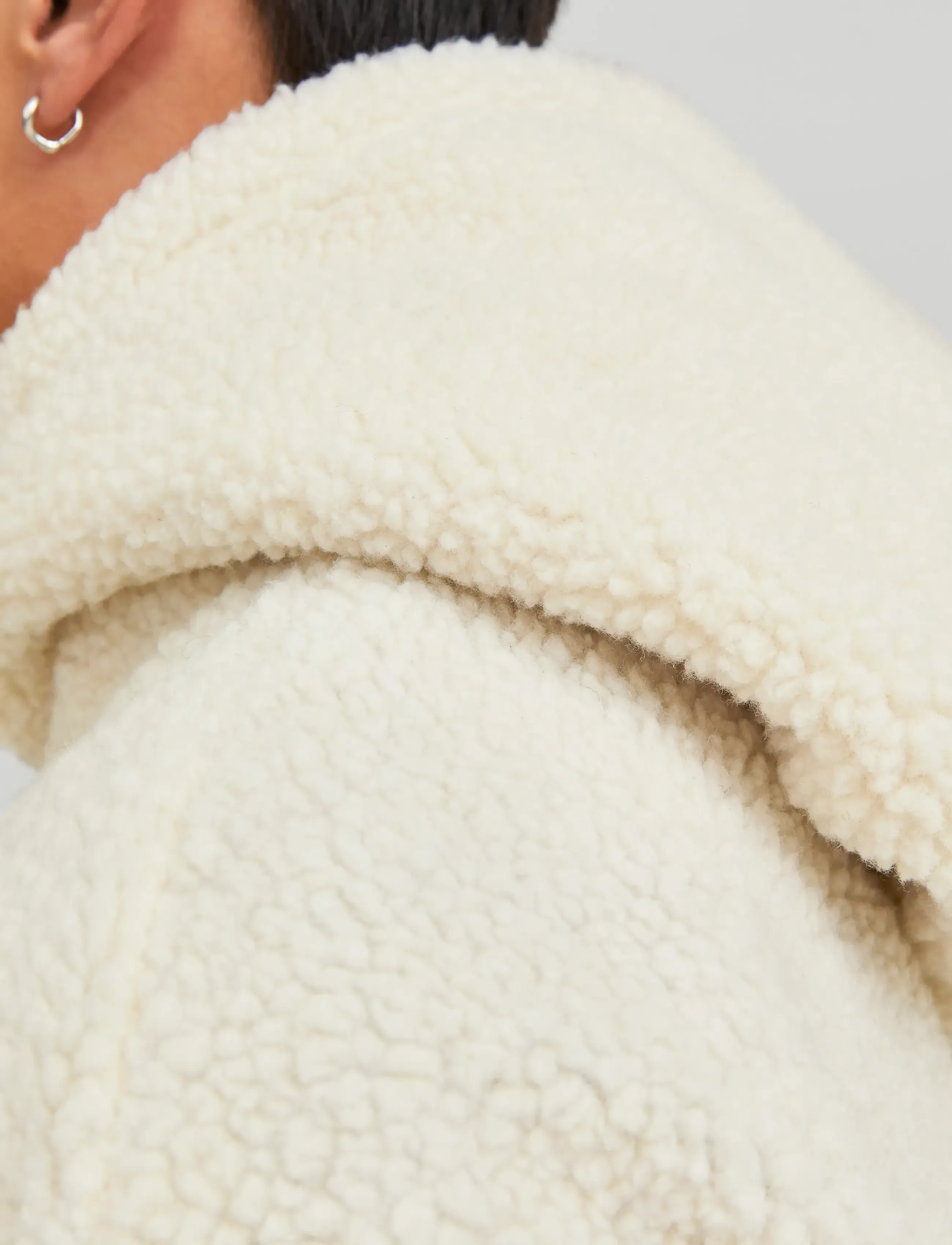 Jack & Jones - JORVESTERBRO TEDDY SWEAT HOOD SN - pulls en tissu peluche - oatmeal - 5
