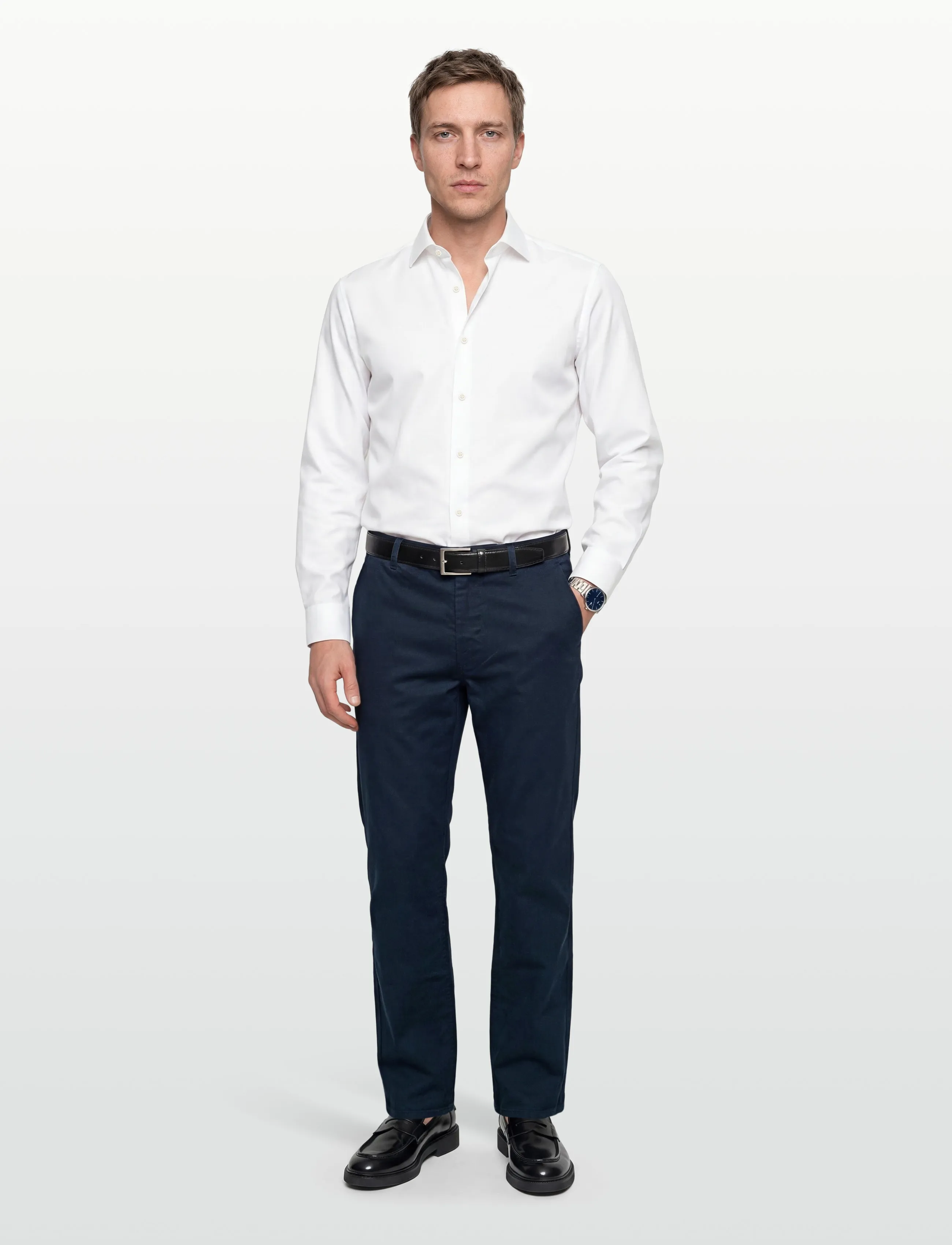 Jack & Jones JPRBLAPARKER SHIRT L/S REG SN - Skjorter - WHITE / white