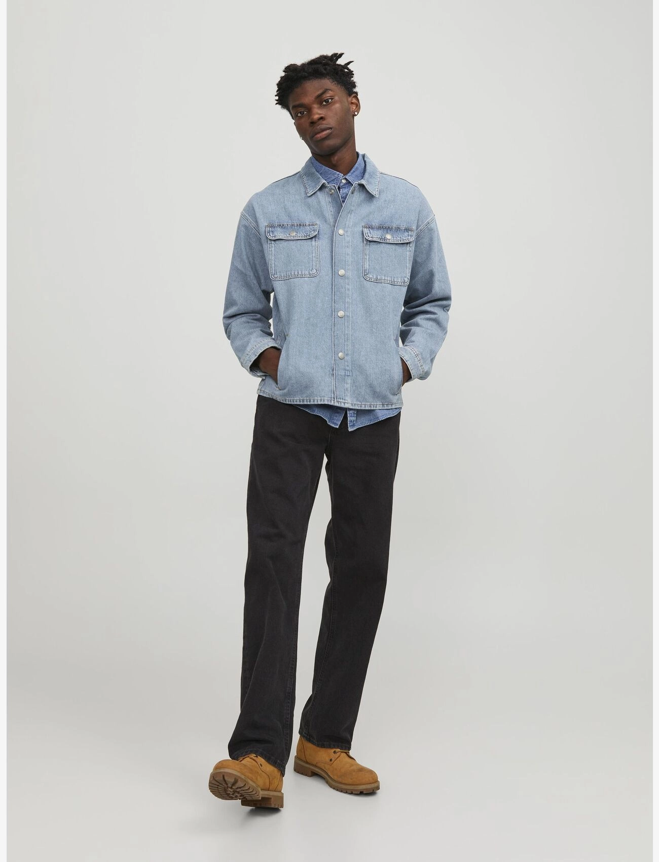 Jack & Jones - JJICHASE JJOVERSHIRT MF 902 SN - blue denim - 3