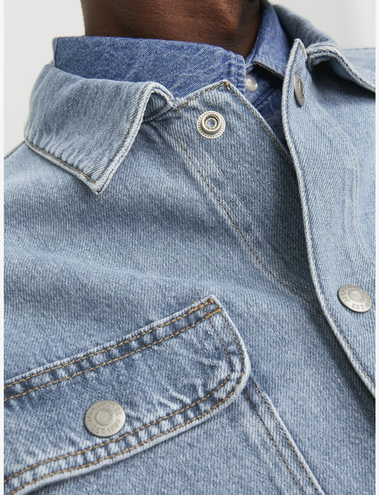 Jack & Jones - JJICHASE JJOVERSHIRT MF 902 SN - blue denim - 5