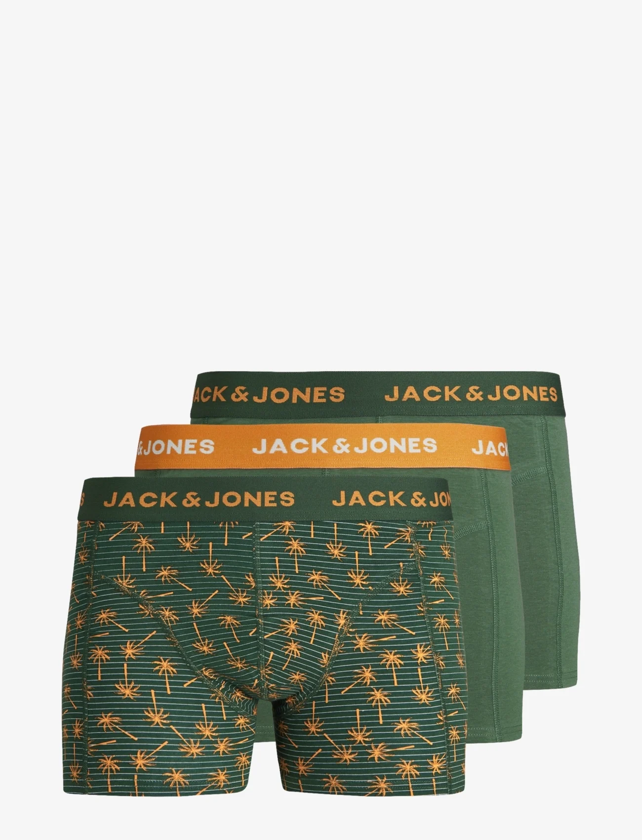 Jack & Jones - JACULA TRUNKS 3 PACK - laveste priser - dark green - 0