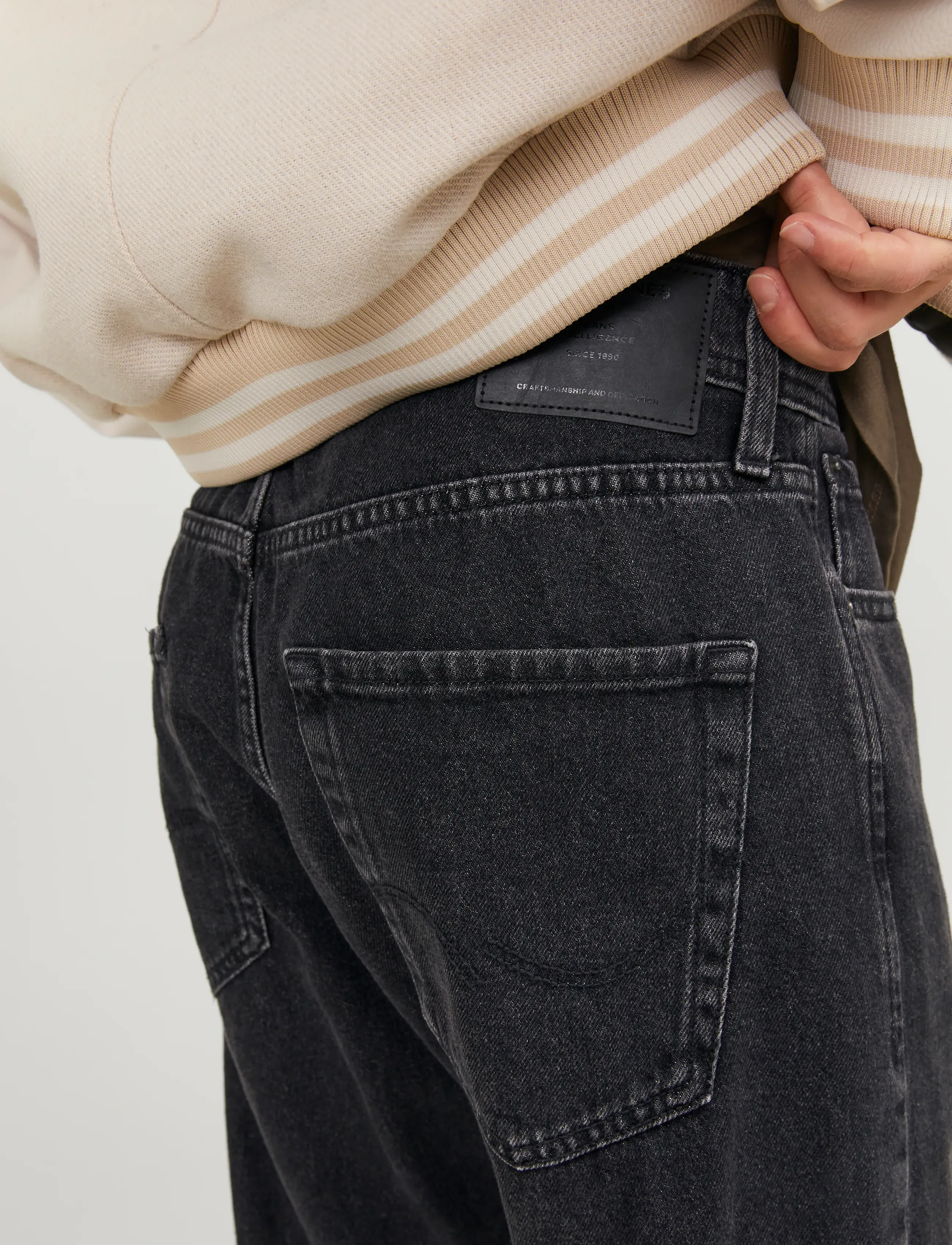 Jack & Jones - JJICHRIS JJORIGINAL SQ 737 NOOS - loose jeans - black denim - 5