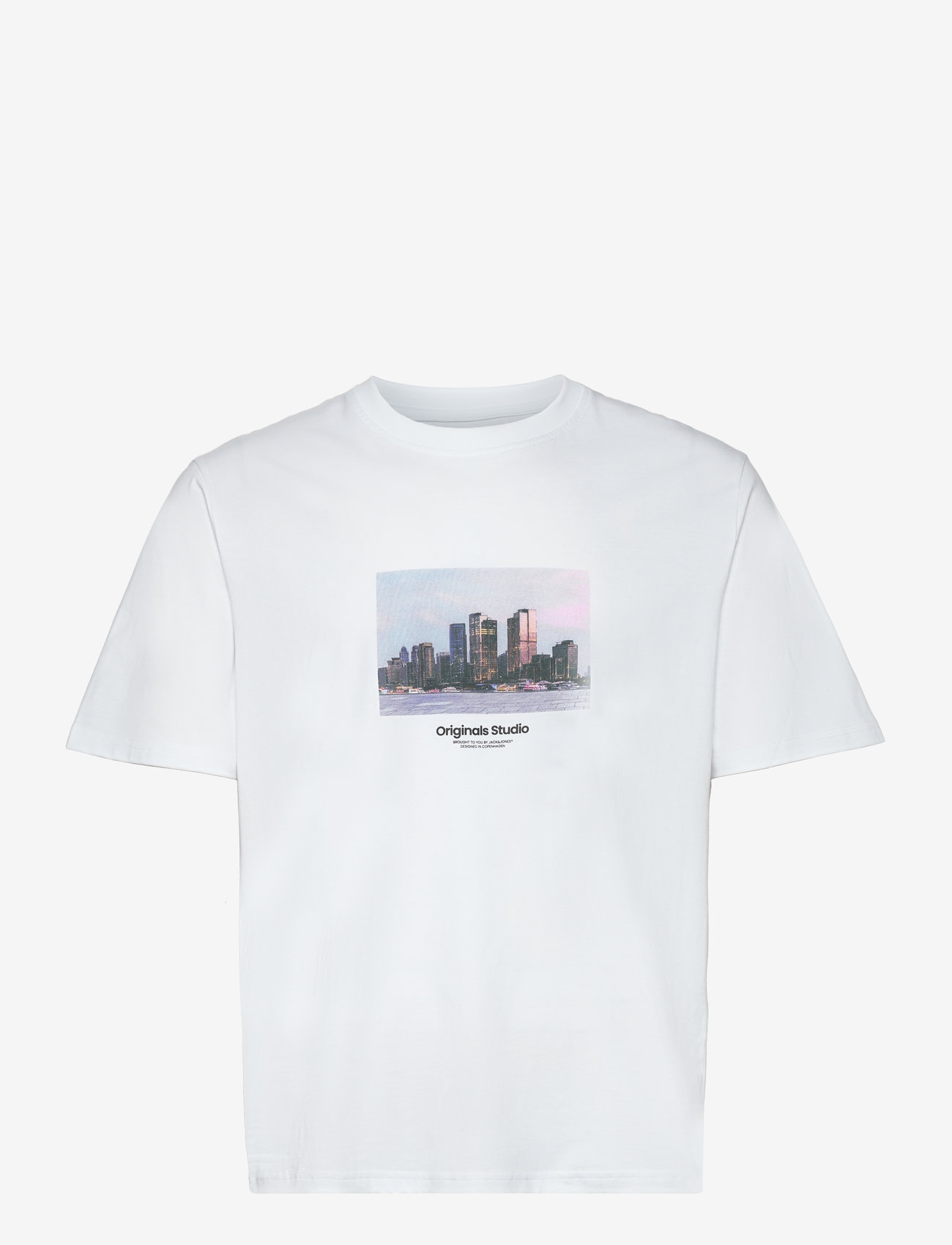 Jack & Jones - JORVESTERBRO PICTURE TEE SS CREW NECK SN - bright white - 1