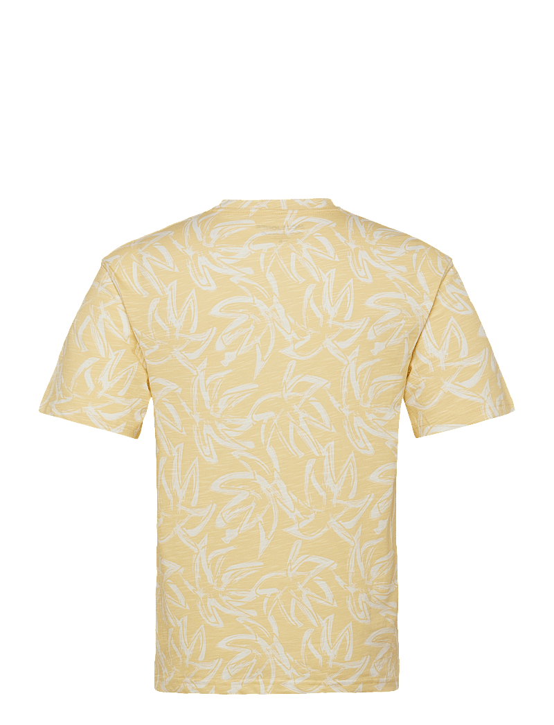 Jack & Jones - JORLAFAYETTE AOP TEE SS CREW NECK LN - kortærmede t-shirts - italian straw - 1