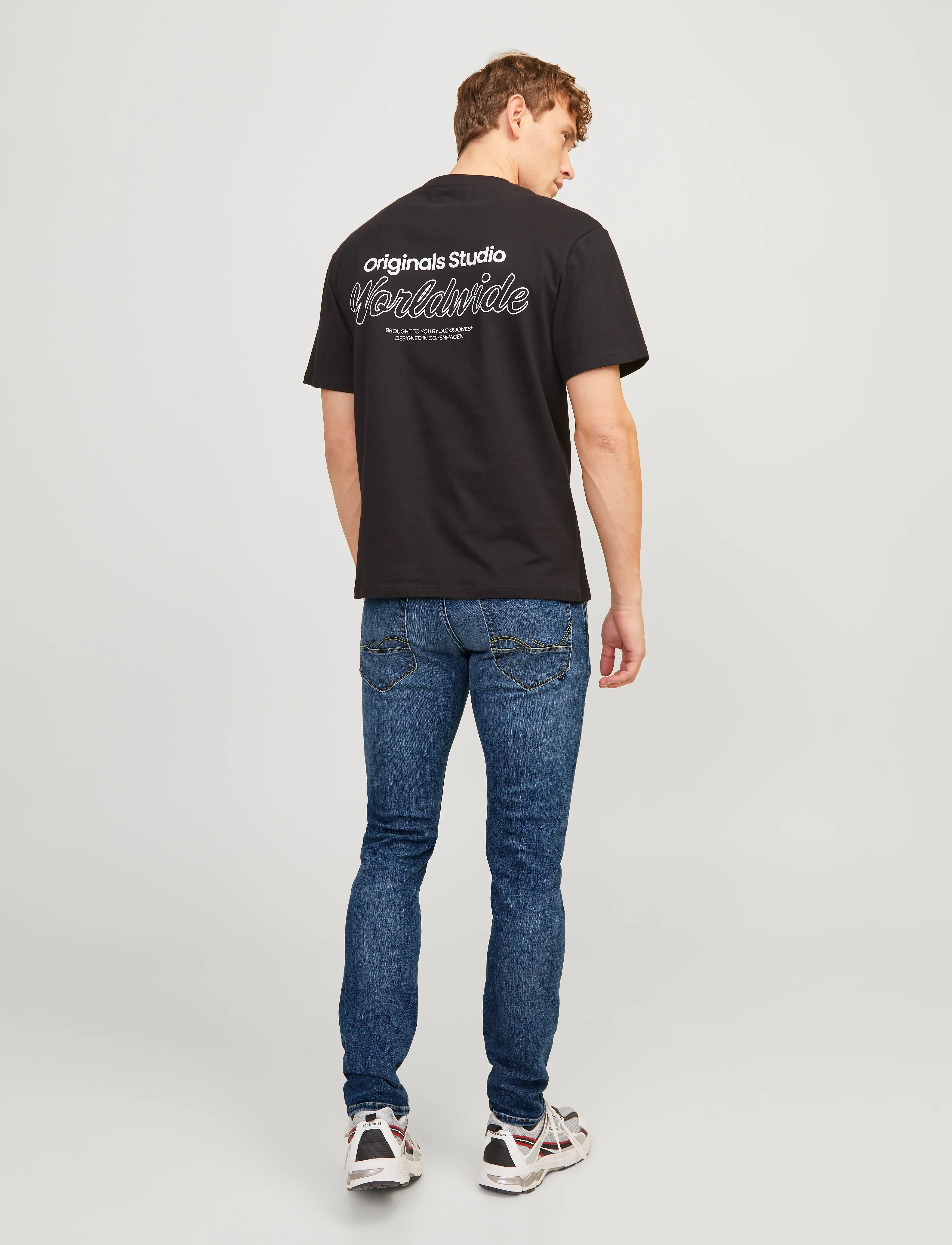Jack & Jones - JJIGLENN JJFOX 50SPS CB 036 NOOS - džinsa bikses ar tievām starām - blue denim - 3