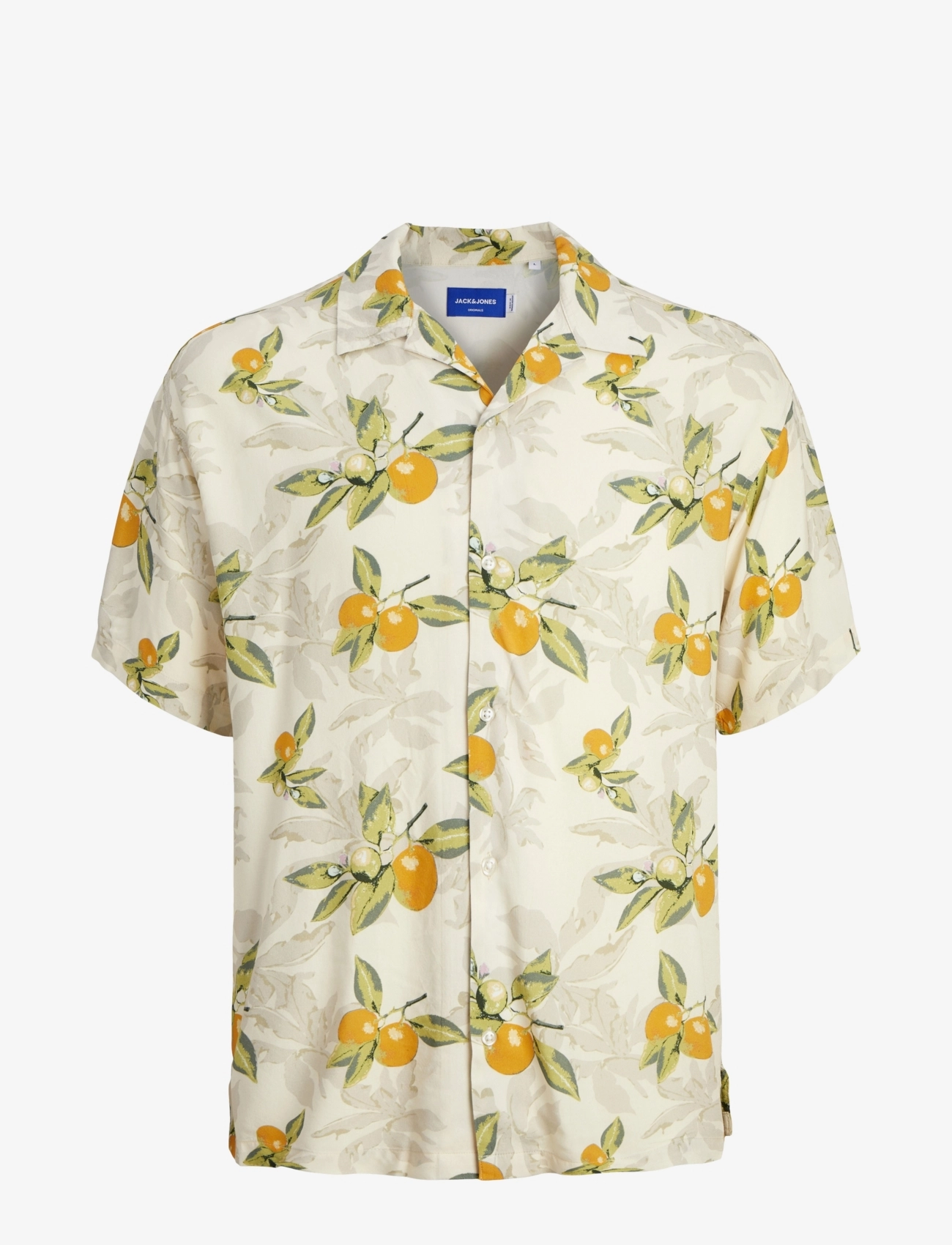 Jack & Jones - JORLUKE TAMPA AOP SHIRT SS SN - buttercream - 1