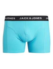 Jack & Jones - JACDAVID SOLID TRUNKS 3 PACK - zemākās cenas - scuba blue - 4