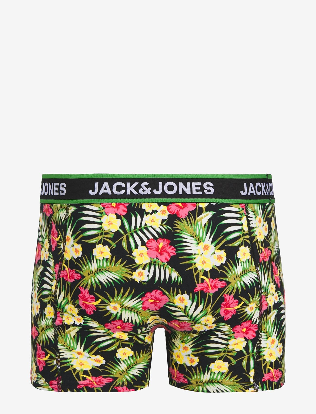 Jack & Jones - JACPINK FLOWERS TRUNKS 3 PACK SN - najniższe ceny - black - 1