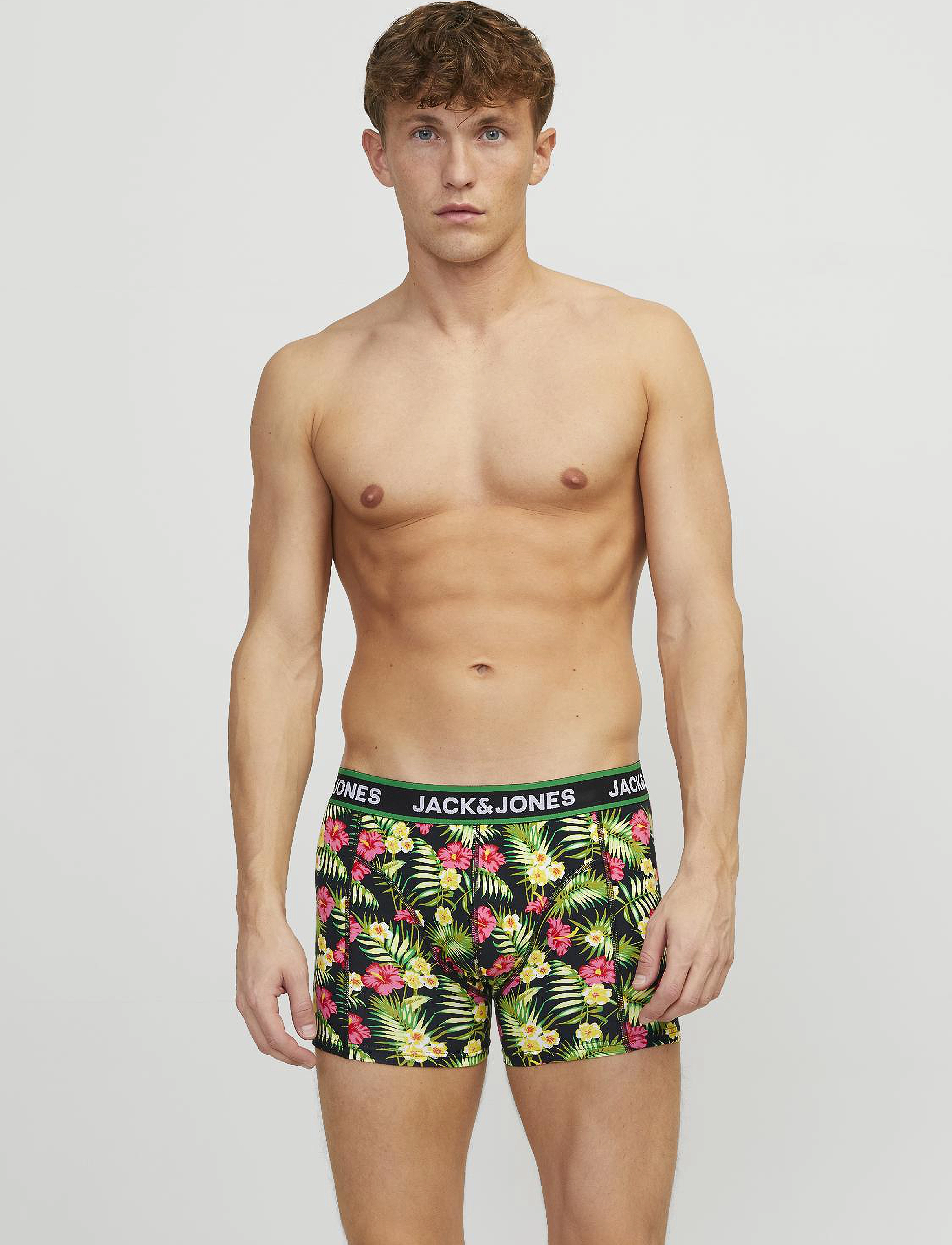 Jack & Jones - JACPINK FLOWERS TRUNKS 3 PACK SN - black - 2